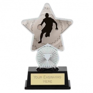 Basketball Trophy Award Superstar Mini Silver 4.25 Inch (10.5cm) : New 2020